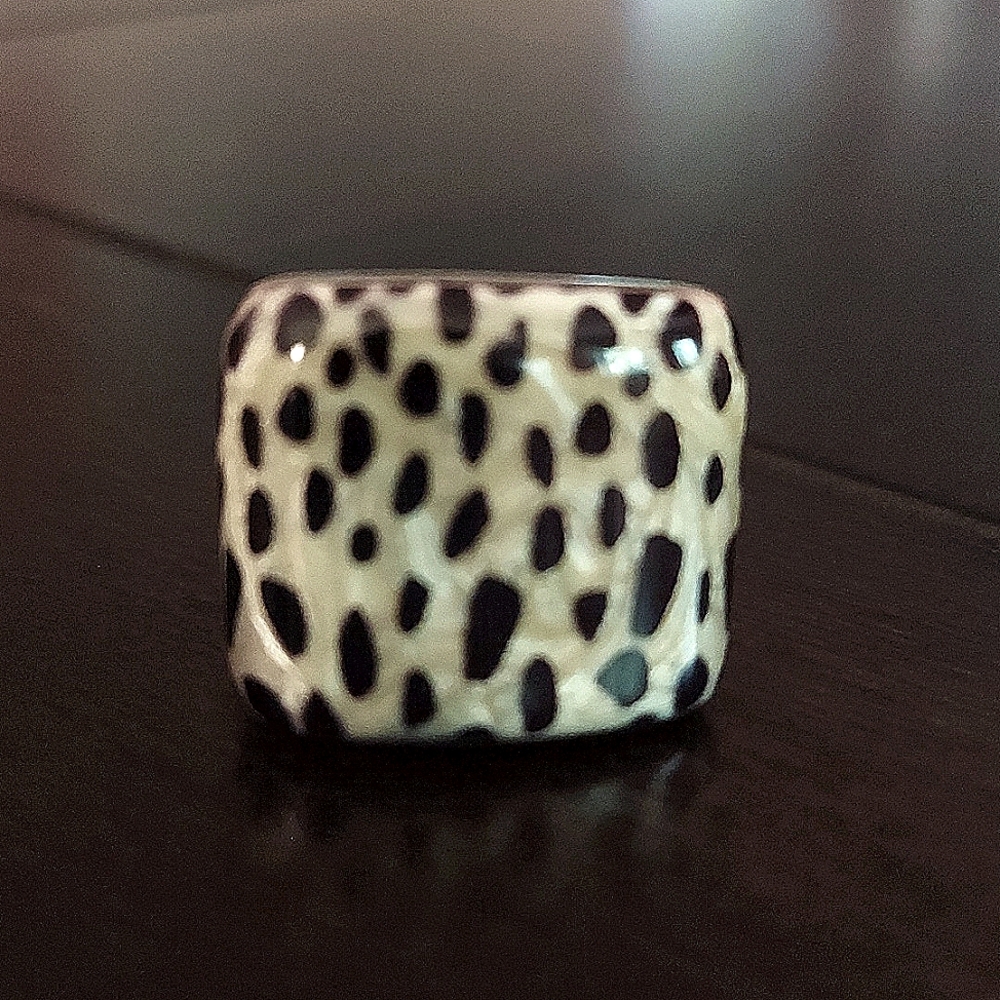 Vintage Chunky Animal Print Ring